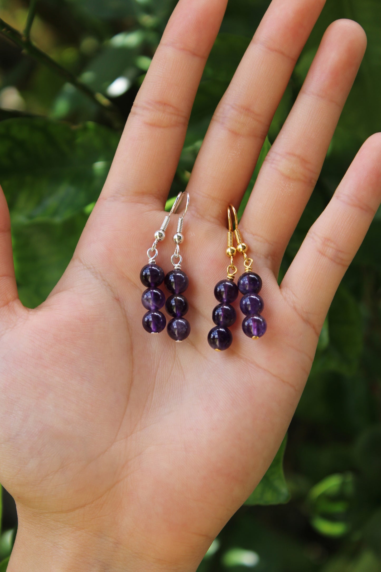 Gemstone earrings