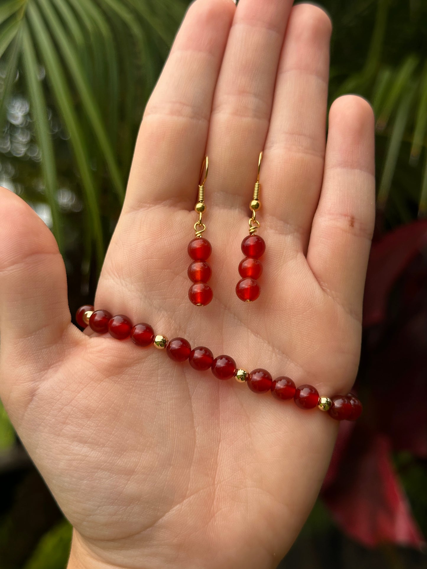 Gemstone earrings