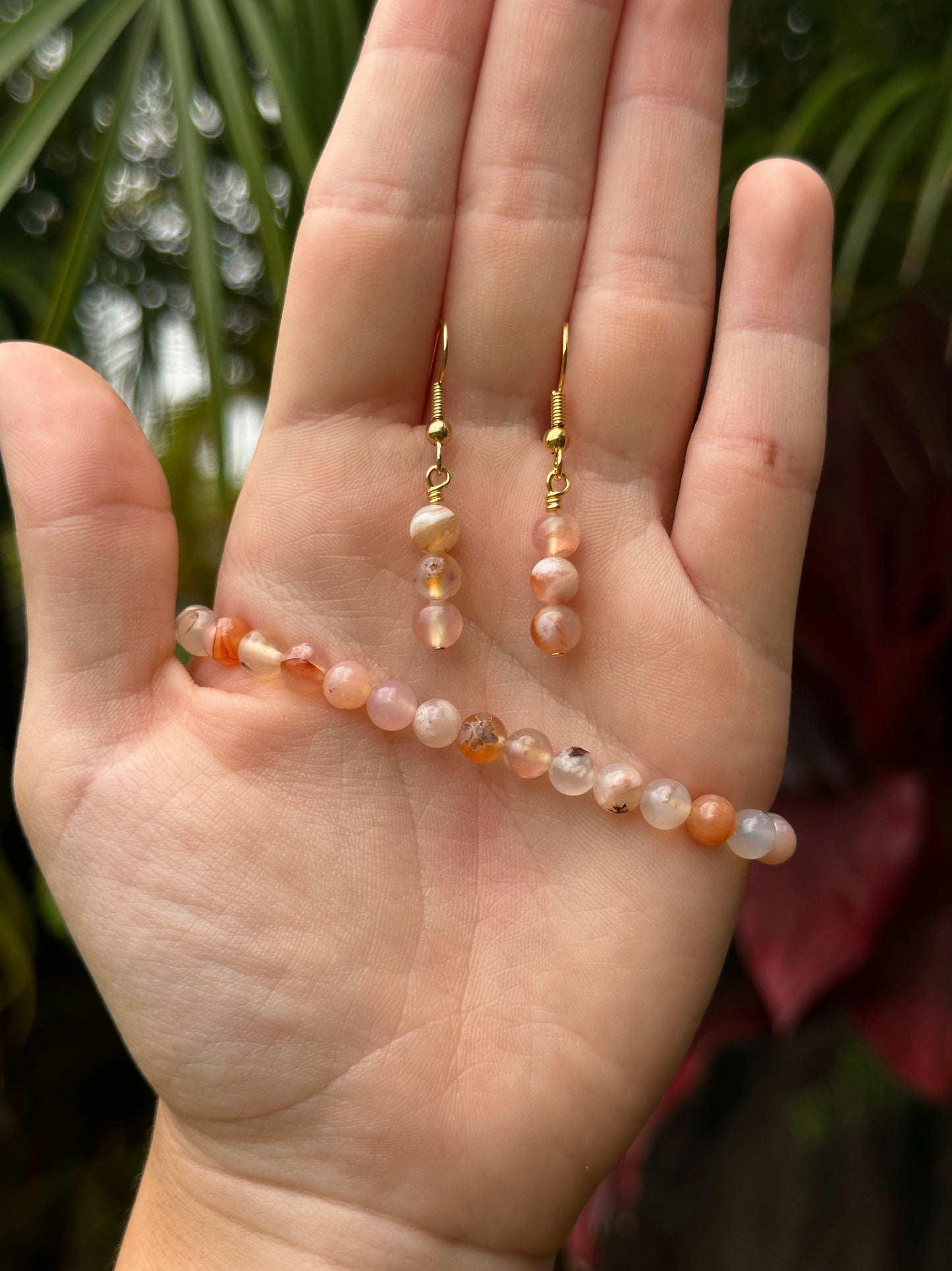 Gemstone earrings