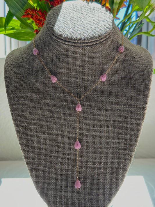 Lilac pīkake chain