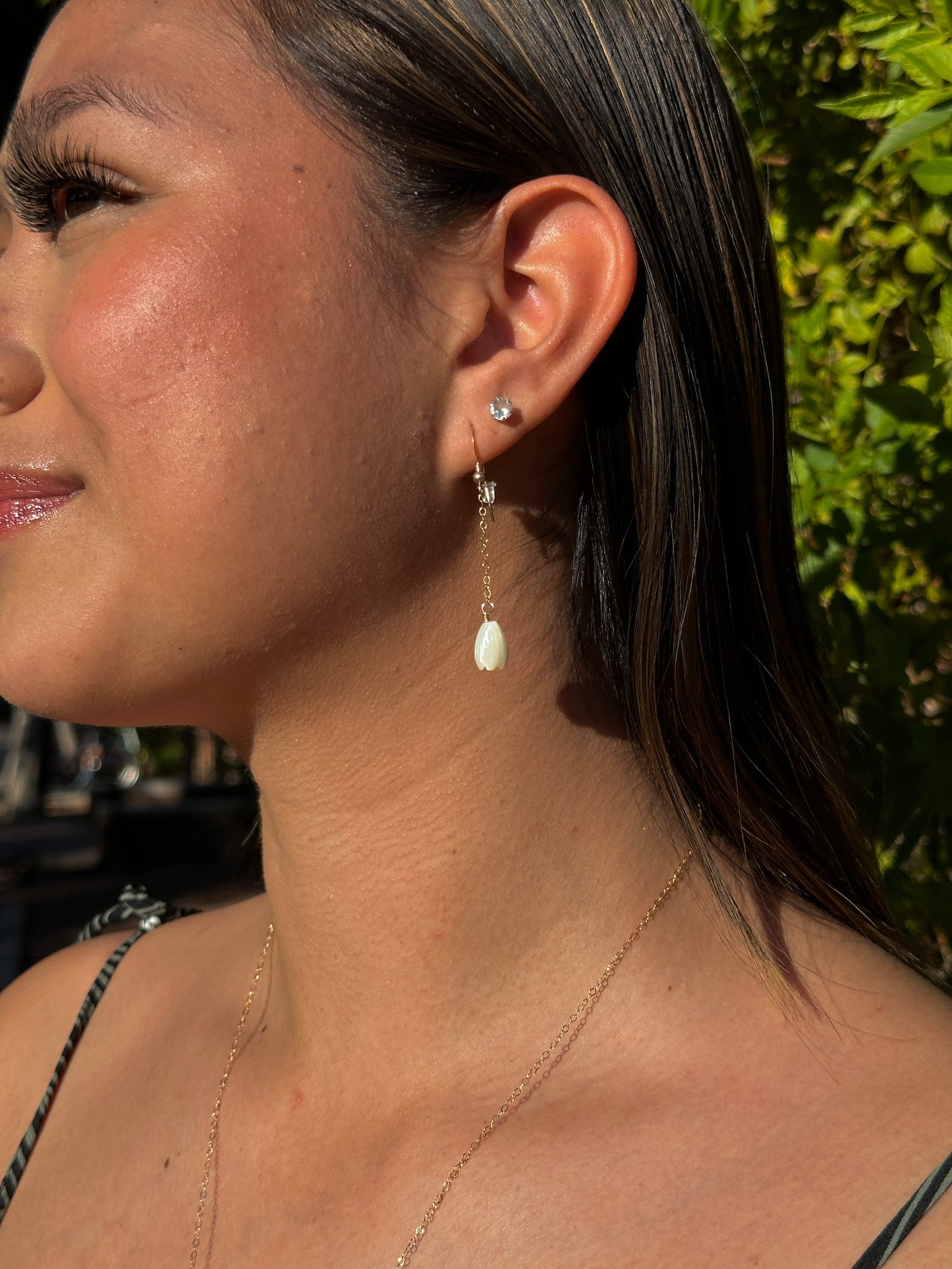 Pīkake drop earrings